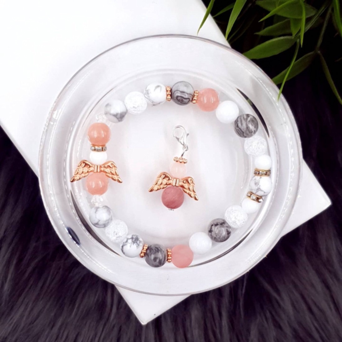 Yvonne Design rosegold angyalka ékszerszett (prémium) - ékszer - karkötő - ásványkarkötő - Meska.hu Yvonne Design rosegold angyalka ékszerszett (prémium) - ékszer - karkötő - ásványkarkötő - Meska.hu