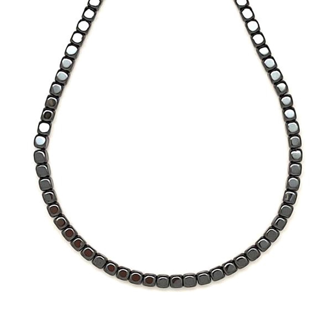 Hematit kocka kerekített 2.5-3mm  ékszerkészítő alapanyag (füzér) - kellékek & szerszámok - ásvány alapanyag - ásványfüzér - Meska.hu