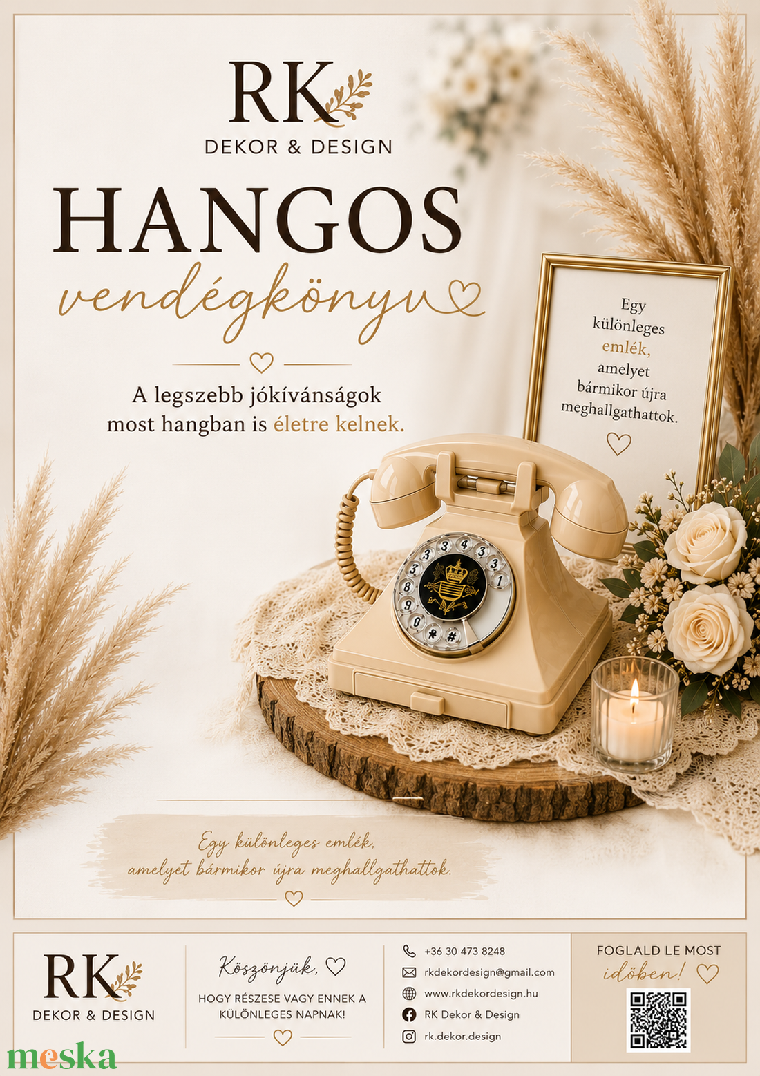 Hangos vendégkönyv bérlése rendezvényekre - diy (csináld magad) - szolgáltatás - Meska.hu