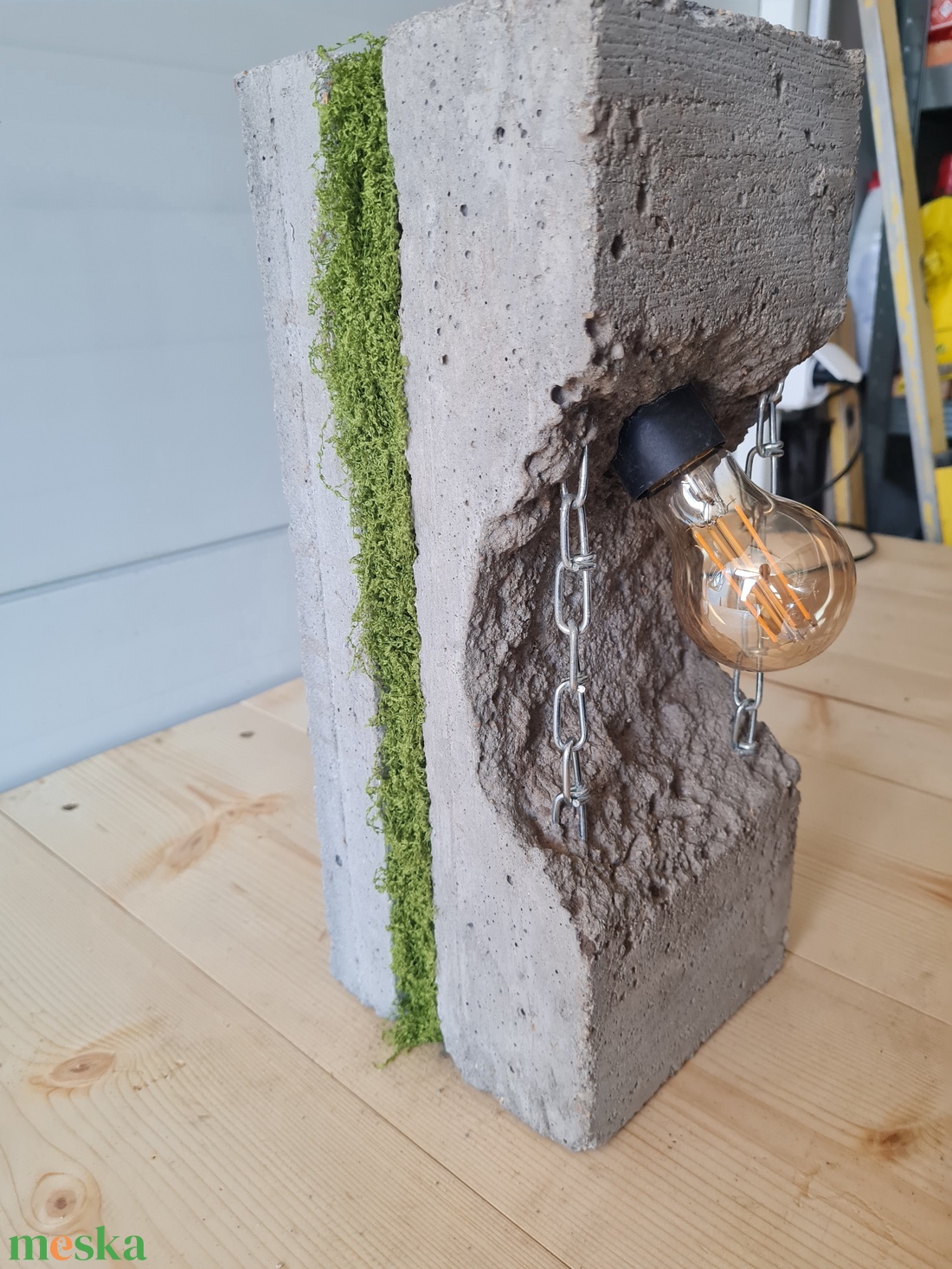 Beton lámpa 37 - otthon & életmód - lámpa - asztali lámpa - Meska.hu