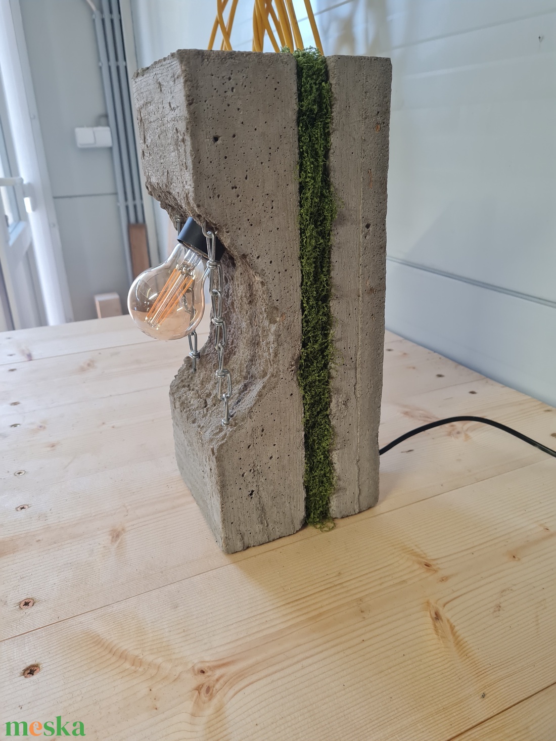 Beton lámpa 37 - otthon & életmód - lámpa - asztali lámpa - Meska.hu