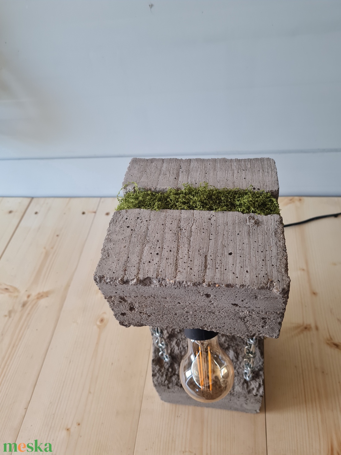Beton lámpa 37 - otthon & életmód - lámpa - asztali lámpa - Meska.hu