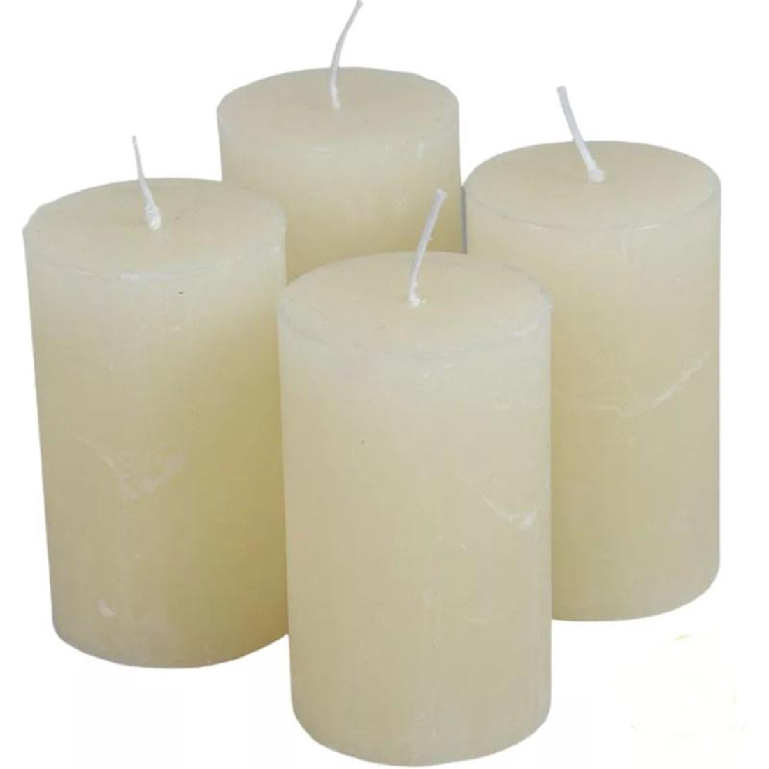 Rusztikus gyertya 60 x 100 mm - ivory szett - kellékek & szerszámok - dekorációs kellékek - dekorációs gyertya - Meska.hu