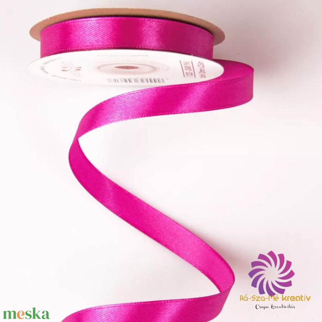 Szatén szalag 12mmx22,86m - sötét rózsaszín - kellékek & szerszámok - rövidáru - szalag, pánt - szatén szalag - Meska.hu Szatén szalag 12mmx22,86m - sötét rózsaszín - kellékek & szerszámok - rövidáru - szalag, pánt - szatén szalag - Meska.hu