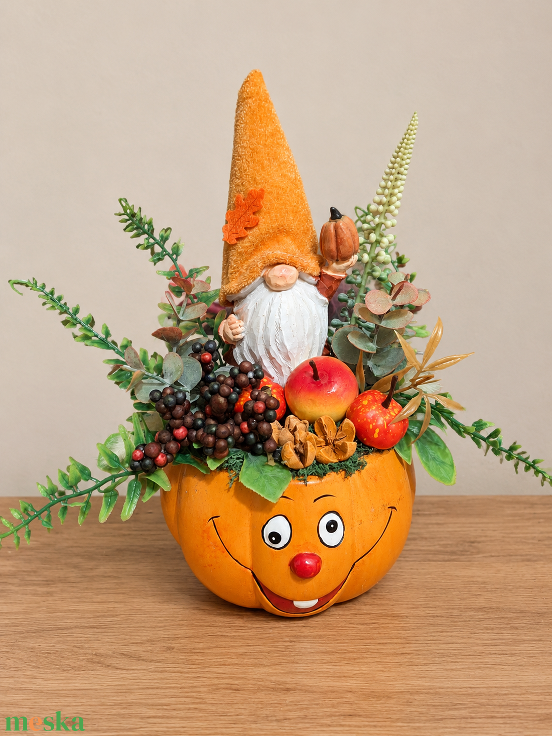 Díszített tök bögre - otthon & életmód - dekoráció - asztal és polc dekoráció - asztaldísz - Meska.hu