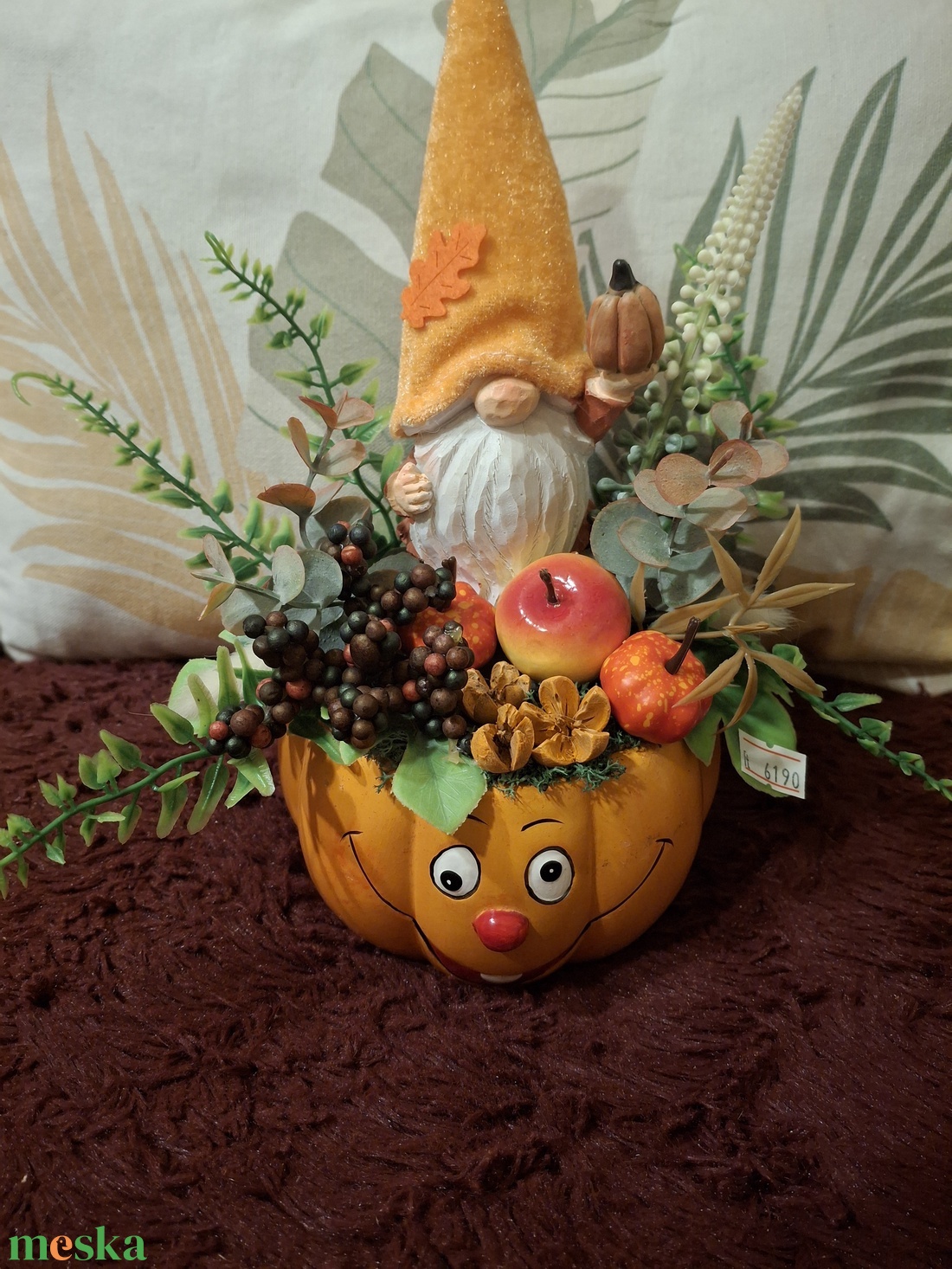 Díszített tök bögre - otthon & életmód - dekoráció - asztal és polc dekoráció - asztaldísz - Meska.hu