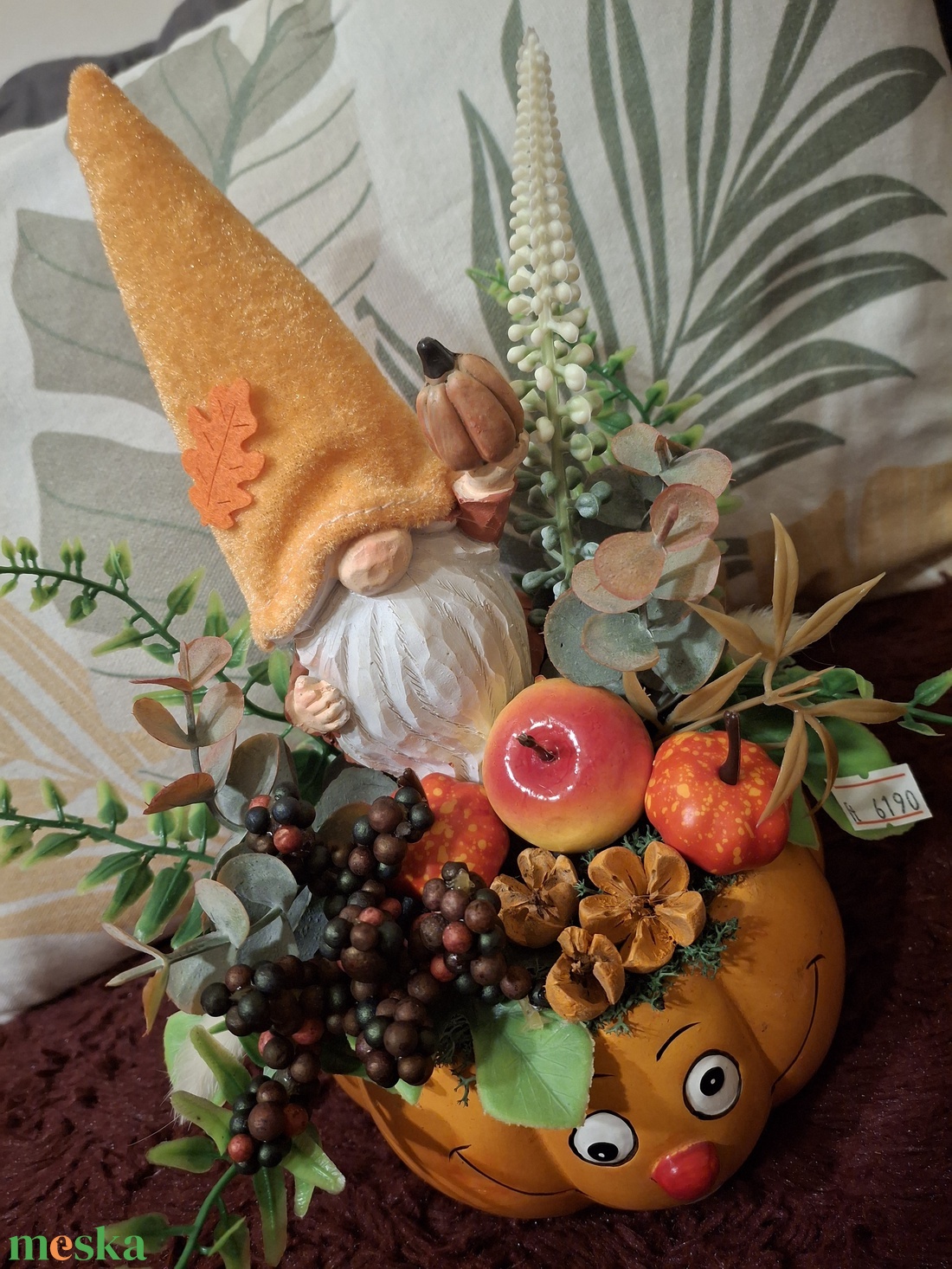 Díszített tök bögre - otthon & életmód - dekoráció - asztal és polc dekoráció - asztaldísz - Meska.hu