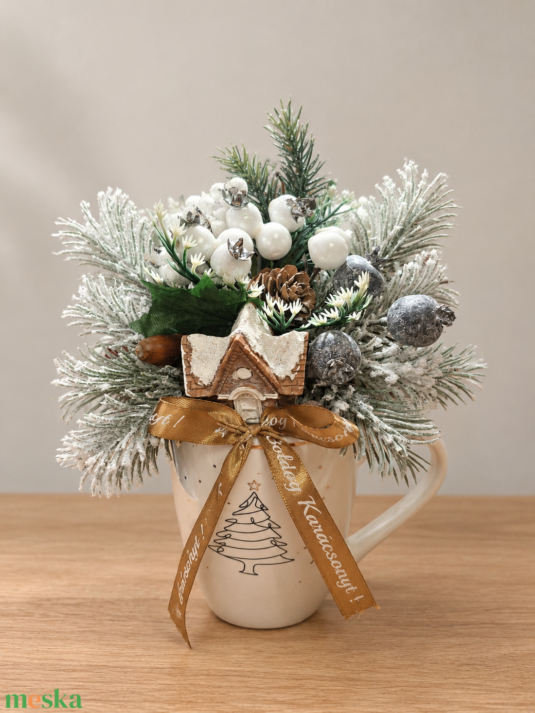 Mesebeli karácsony egy bögrébe zárva - karácsony - adventi díszek - adventi asztaldísz - Meska.hu