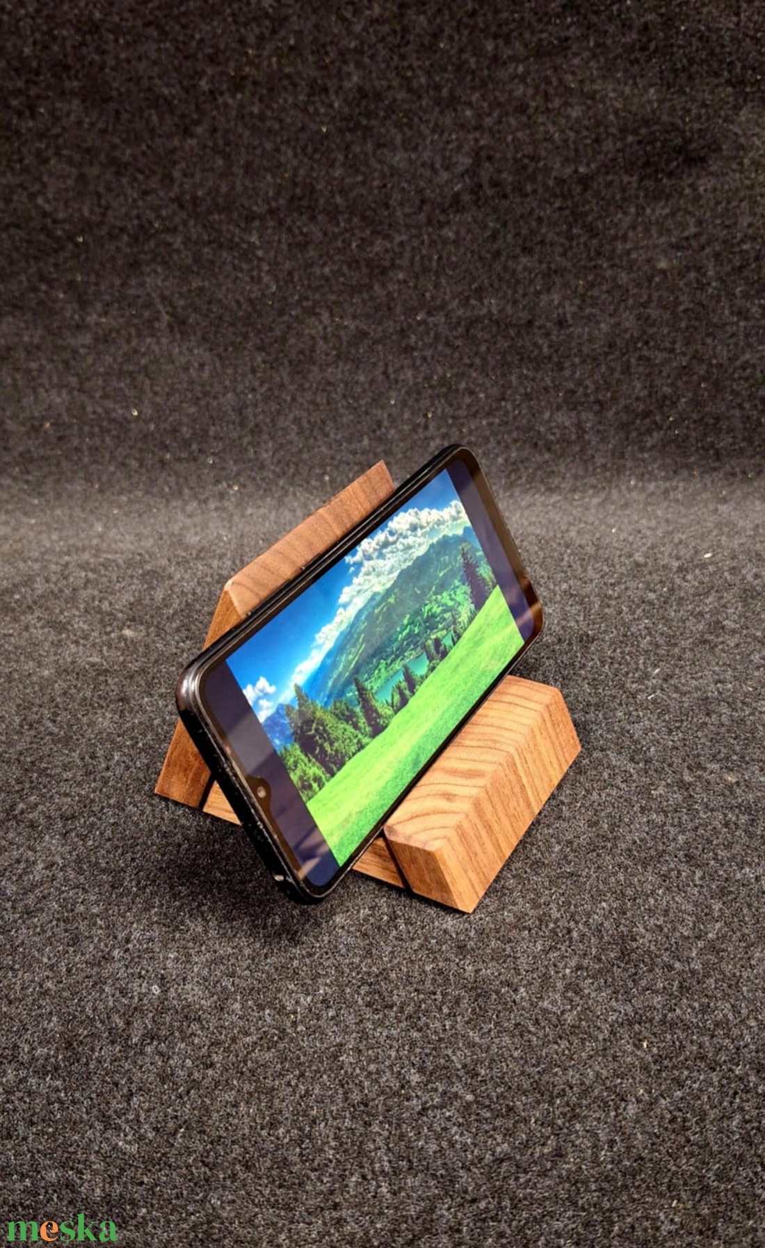 Diófa telefontartó kicsi - táska & tok - pénztárca & más tok - telefontok - Meska.hu