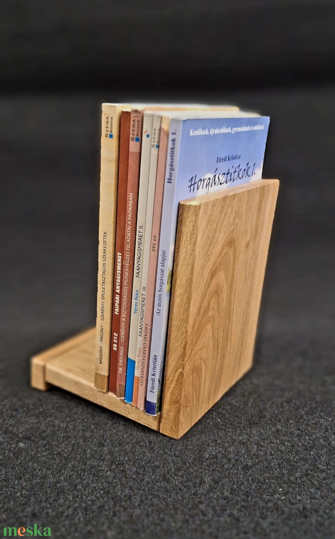 Tölgyfa könyvtámasz  - otthon & életmód - dekoráció - asztal és polc dekoráció - könyvtámasz - Meska.hu