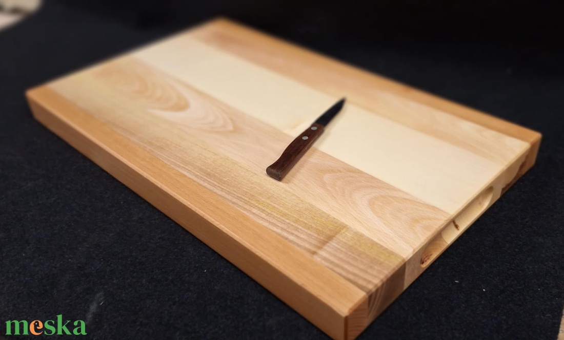 Juhar-bükk-dió vágódeszka (Nagy) - otthon & életmód - konyhafelszerelés, tálalás - sütés, főzés - vágódeszka - Meska.hu