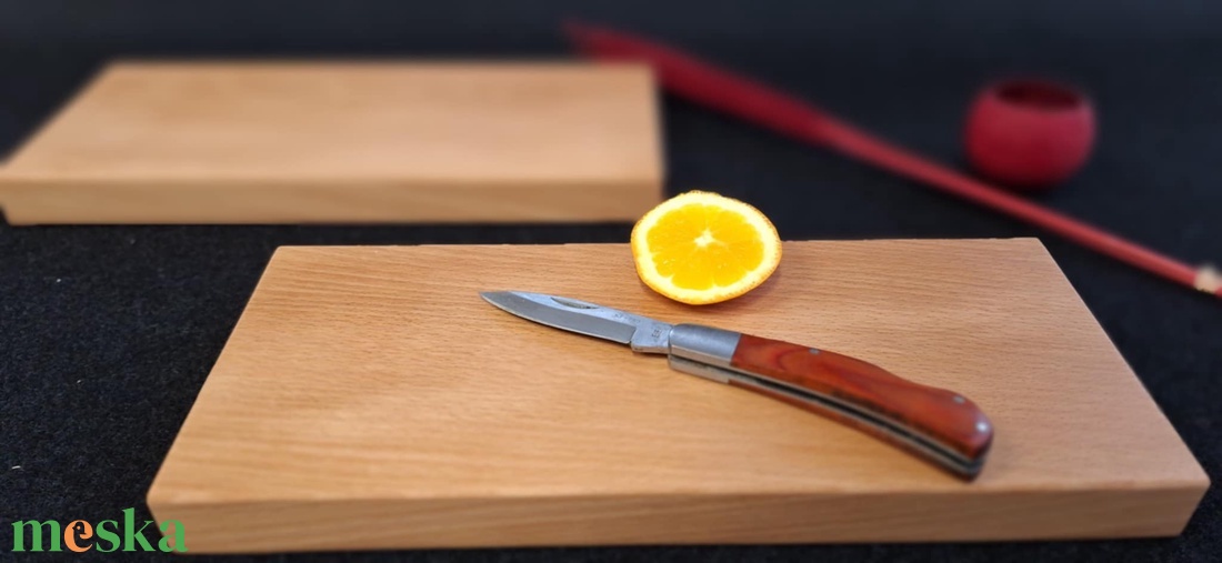 Bükk vágódeszka szett 2 darabos - otthon & életmód - konyhafelszerelés, tálalás - sütés, főzés - vágódeszka - Meska.hu