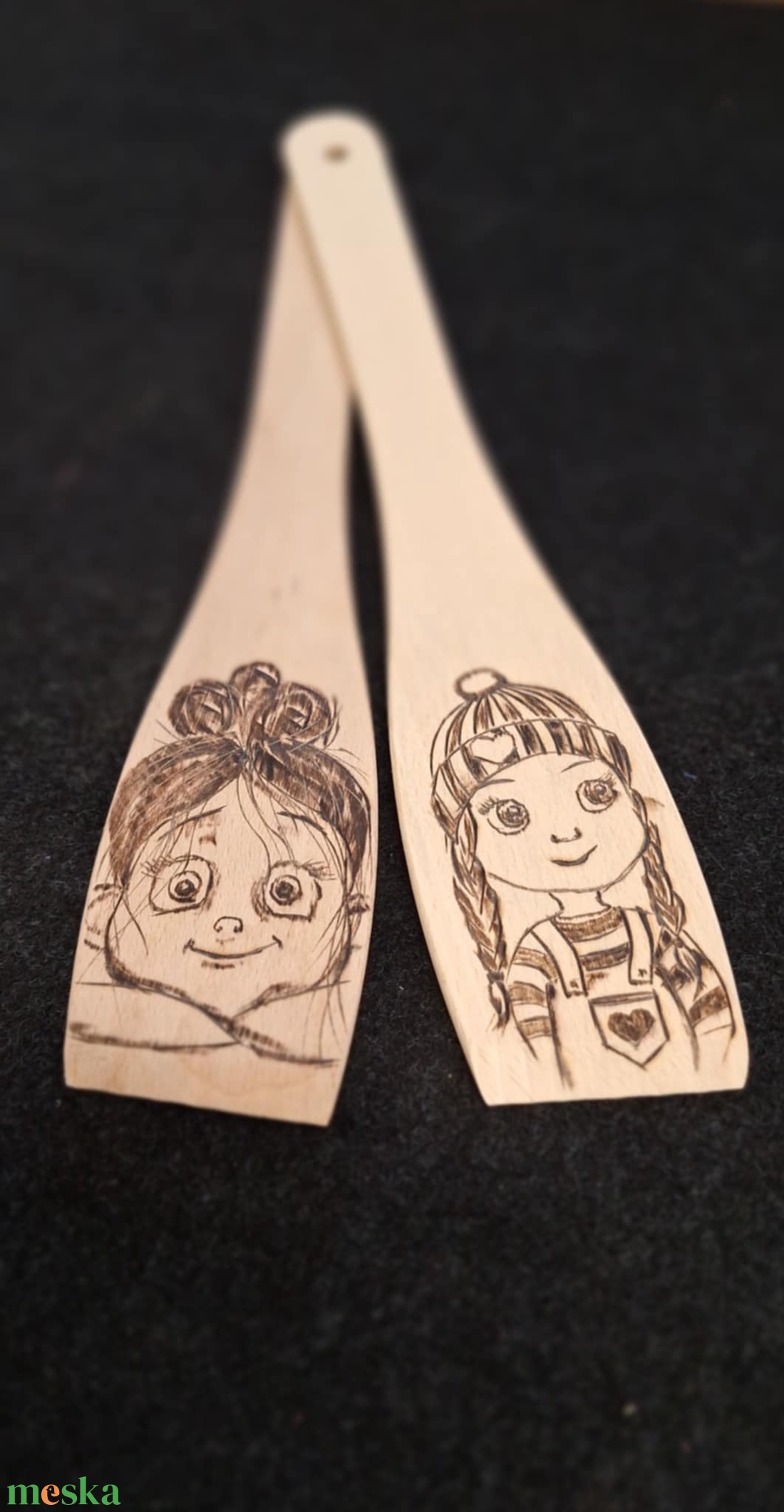 Falapát lányok  - otthon & életmód - konyhafelszerelés, tálalás - sütés, főzés - fakanál & fakanáltartó - Meska.hu