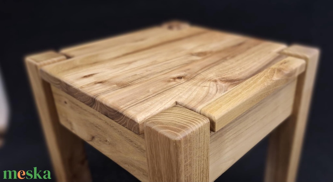 Rusztikus Akác kisszék  - baba - mama - babaszobabútor - gyerek szék, sámli - Meska.hu