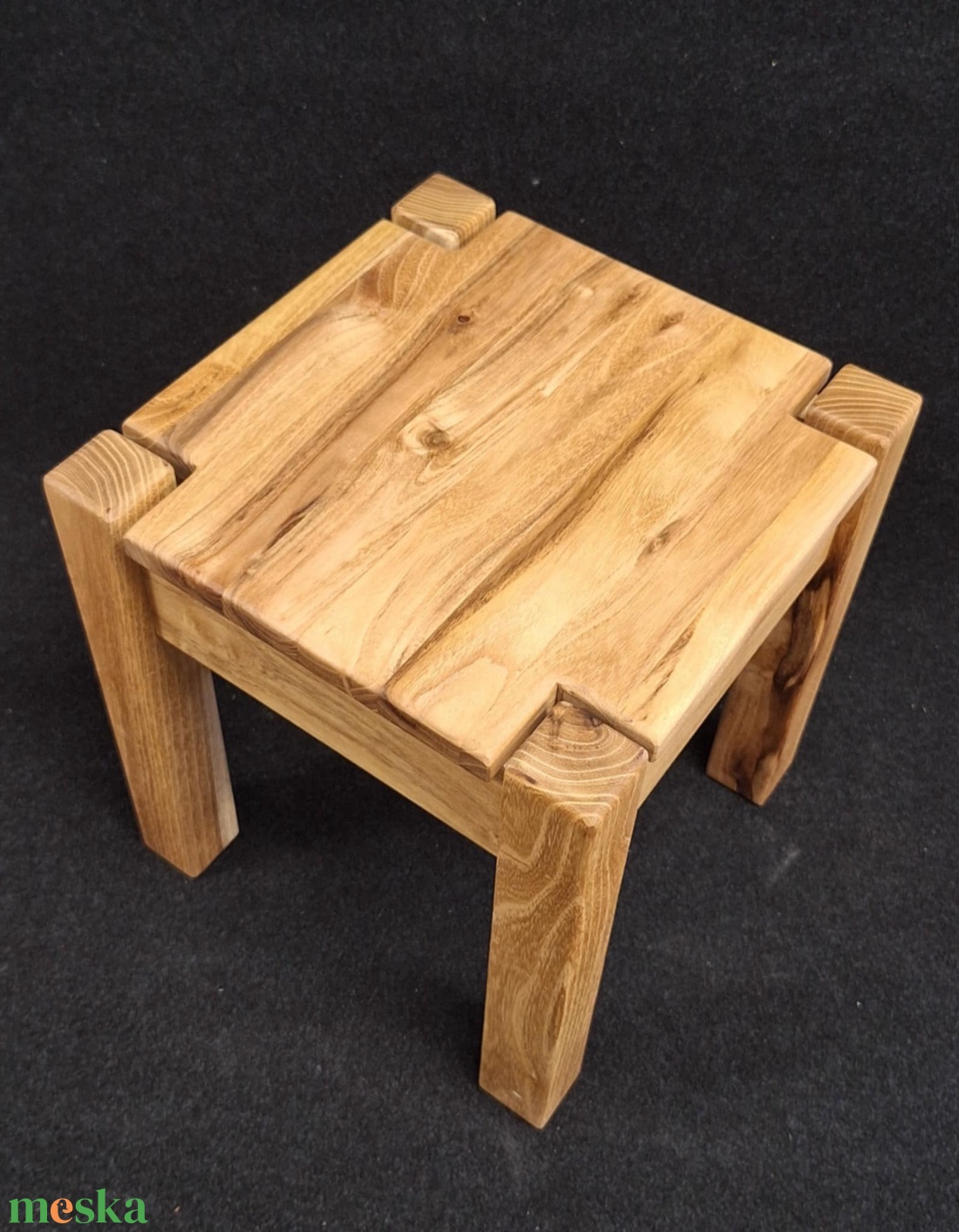 Rusztikus Akác kisszék  - baba - mama - babaszobabútor - gyerek szék, sámli - Meska.hu