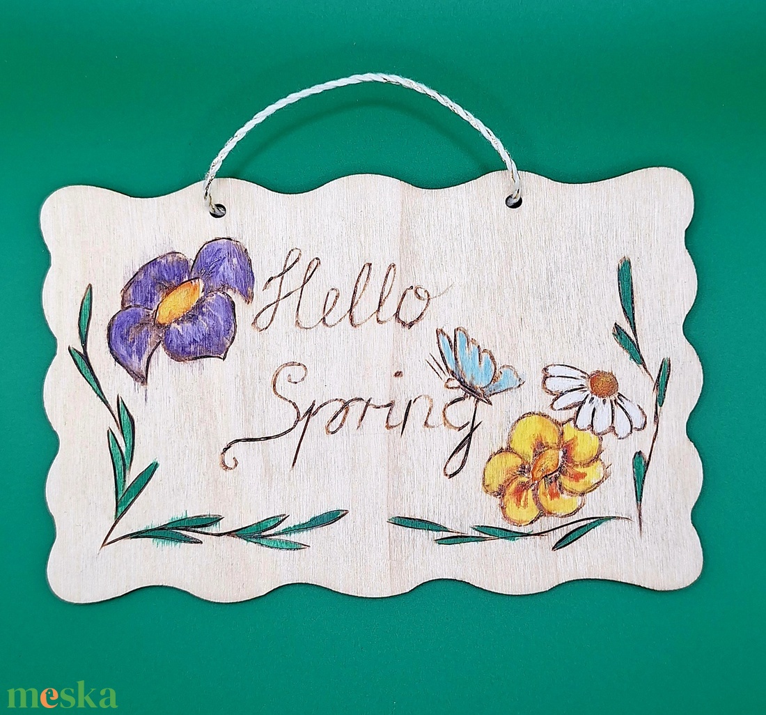 Húsvéti ajtódísz Tavasz  - otthon & életmód - dekoráció - ajtó- és ablak dekoráció - ajtódísz & kopogtató - Meska.hu