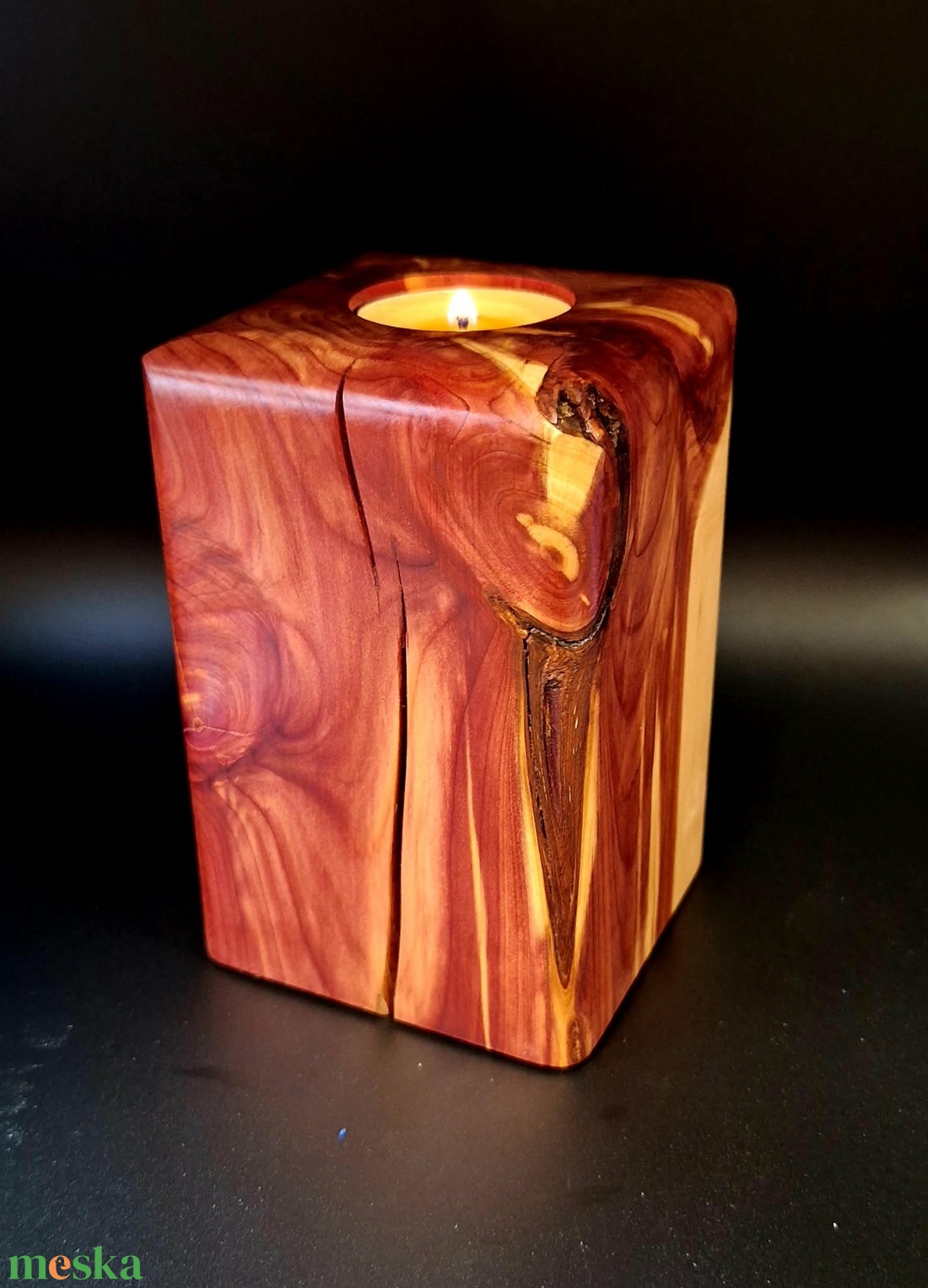  Tuja mécsestartó 1 db  - otthon & életmód - gyertya, illat, aroma - mécses és mécsestartó - Meska.hu