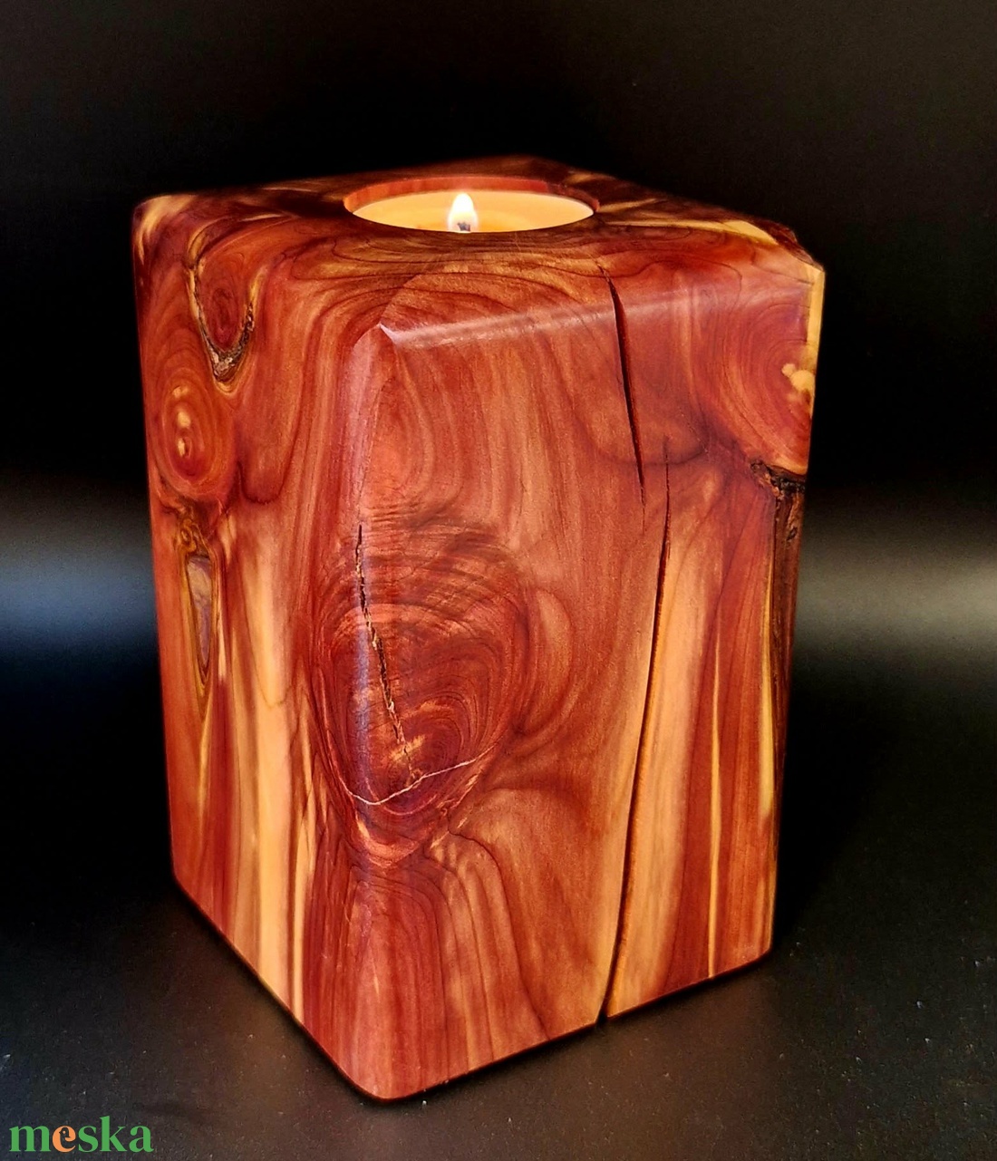  Tuja mécsestartó 1 db  - otthon & életmód - gyertya, illat, aroma - mécses és mécsestartó - Meska.hu