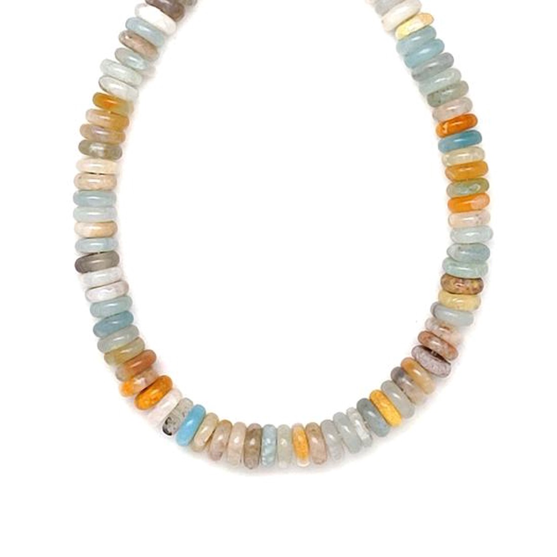 Amazonit korong 6,5x2mm  ékszerkészítő alapanyag (füzér) - kellékek & szerszámok - ásvány alapanyag - ásványfüzér - Meska.hu