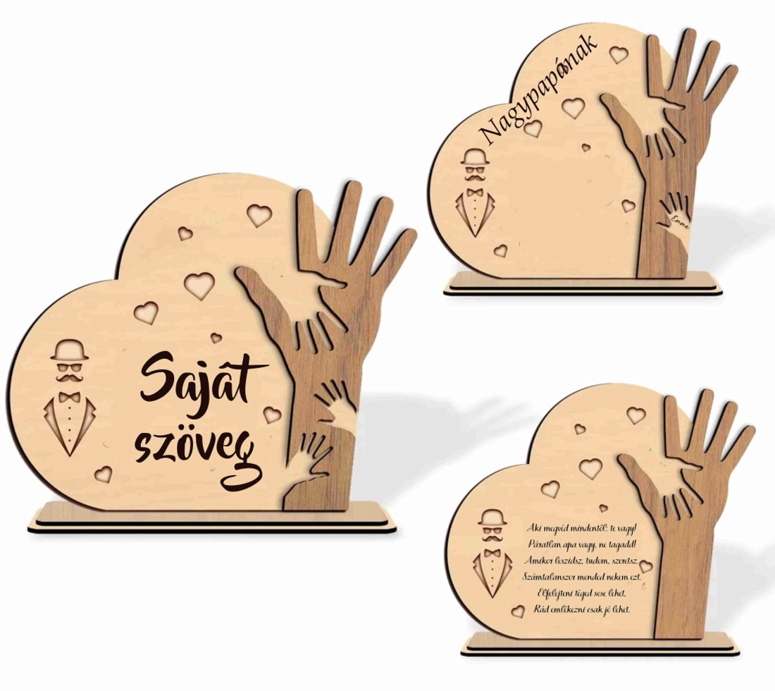 Szülőköszöntő tábla Édesapáknak gravírozva - esküvő - emlék & ajándék - szülőköszöntő ajándék - Meska.hu