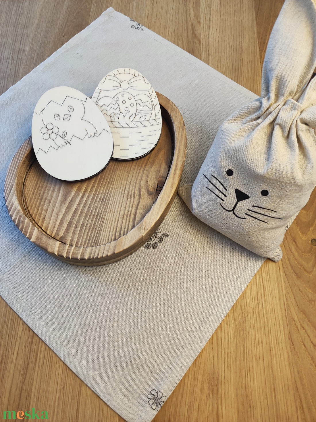 Húsvéti Fa Pénzátadó � Egyedi névvel kérhető locsolóajándék (Csibe/Kosár) - ünnepi díszek, dekorációk - húsvéti díszek és dekorációk - húsvéti pénzátadó - Meska.hu