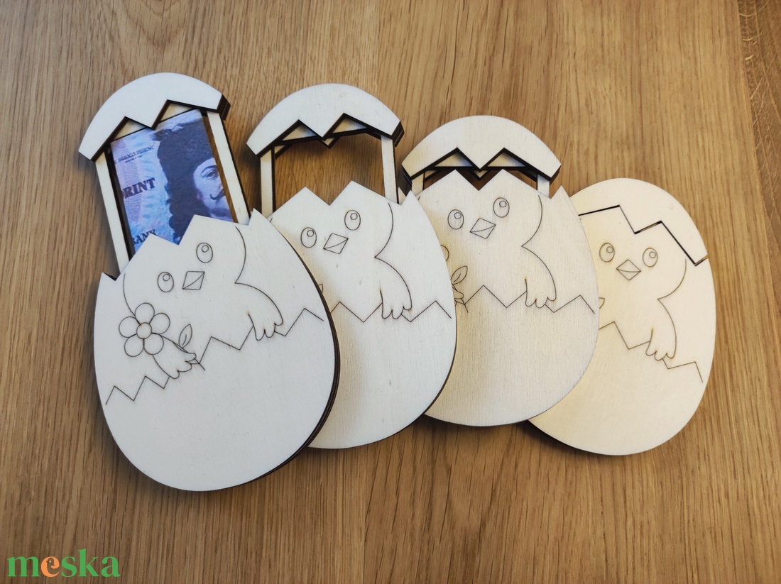 Húsvéti Fa Pénzátadó � Egyedi névvel kérhető locsolóajándék (Csibe/Kosár) - ünnepi díszek, dekorációk - húsvéti díszek és dekorációk - húsvéti pénzátadó - Meska.hu