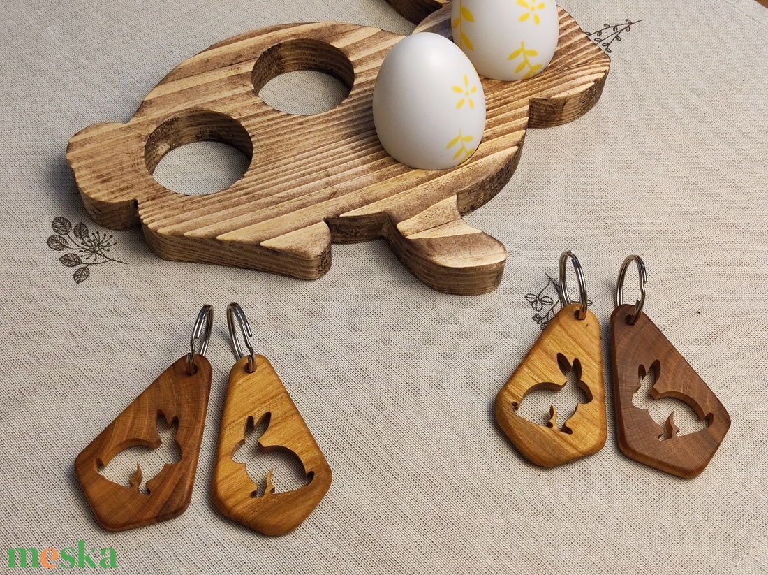 Húsvéti Nyuszi Fa Kulcstartó � Prémium Gyümölcsfa Locsolóajándék - táska & tok - kulcstartó & táskadísz - kulcstartó - Meska.hu