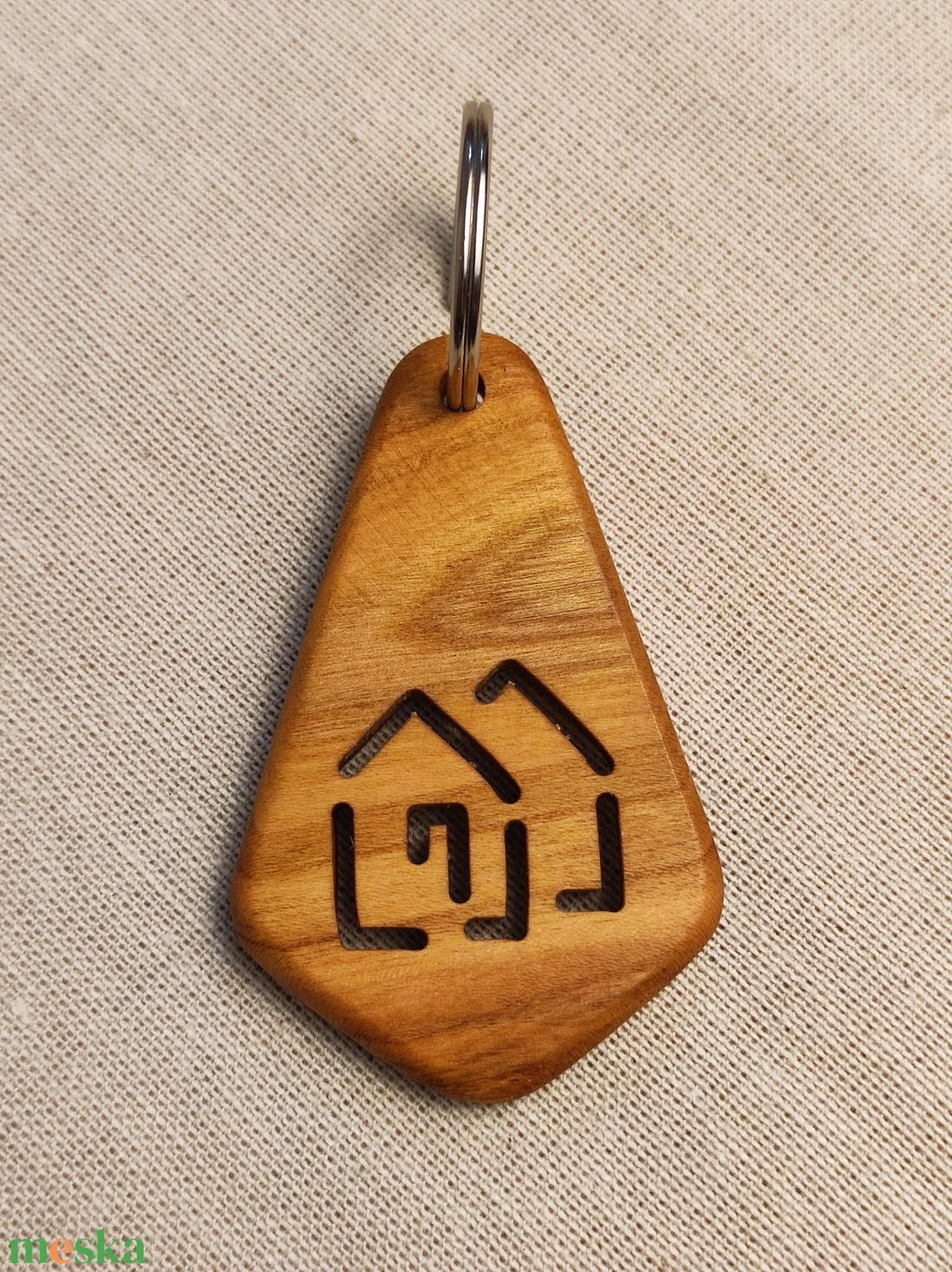 Ikerház Fa Kulcstartó � Prémium Nemesfa Ajándék Lakásavatóra - táska & tok - kulcstartó & táskadísz - kulcstartó - Meska.hu