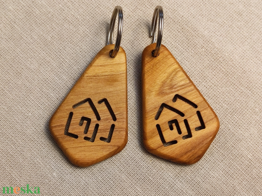 Ikerház Fa Kulcstartó � Prémium Nemesfa Ajándék Lakásavatóra - táska & tok - kulcstartó & táskadísz - kulcstartó - Meska.hu