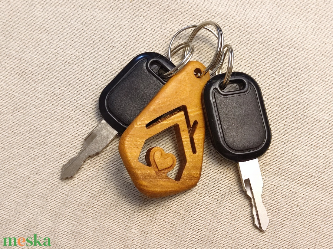 Házikó Fa Kulcstartó � Nemesfa Ajándék Lakásavatóra - táska & tok - kulcstartó & táskadísz - kulcstartó - Meska.hu