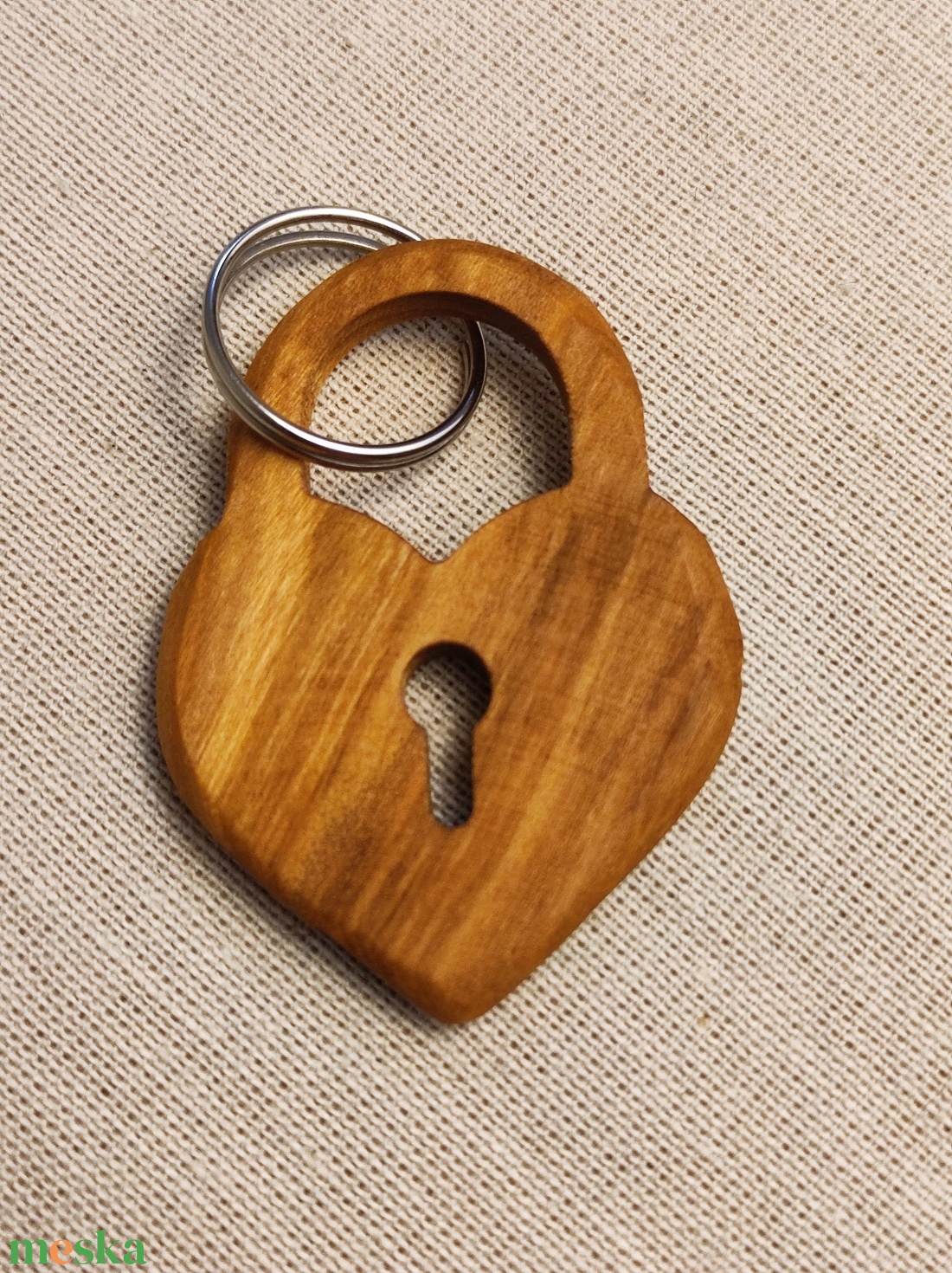 Szív Lakat Fa Kulcstartó � Prémium Nemesfa Ajándék Pároknak - táska & tok - kulcstartó & táskadísz - kulcstartó - Meska.hu