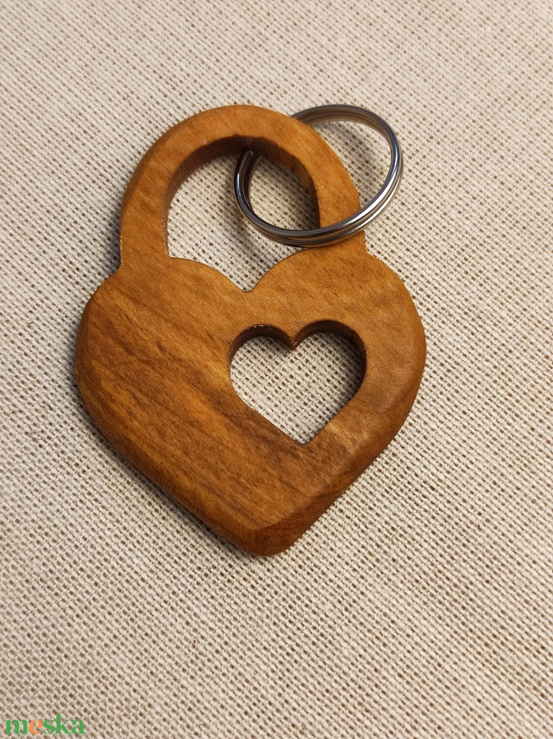 Szív Lakat Fa Kulcstartó � Prémium Nemesfa Ajándék Szerelmeseknek - táska & tok - kulcstartó & táskadísz - kulcstartó - Meska.hu