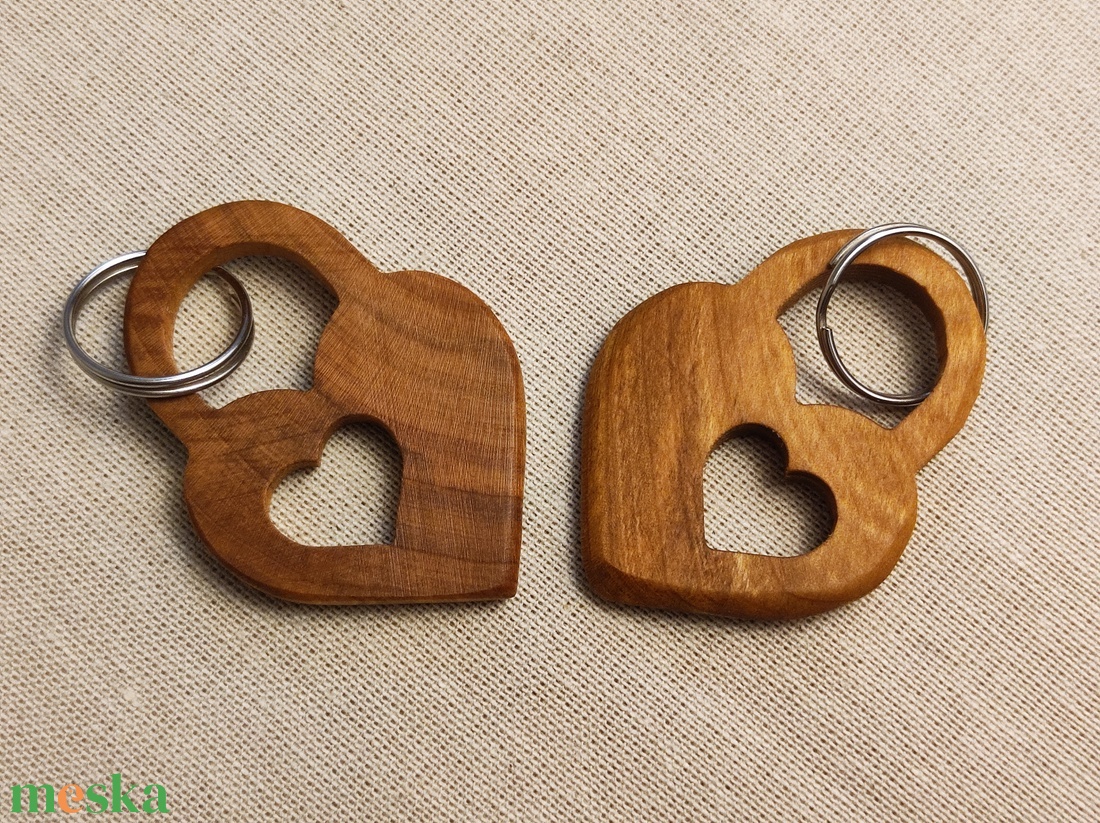 Szív Lakat Fa Kulcstartó � Prémium Nemesfa Ajándék Szerelmeseknek - táska & tok - kulcstartó & táskadísz - kulcstartó - Meska.hu