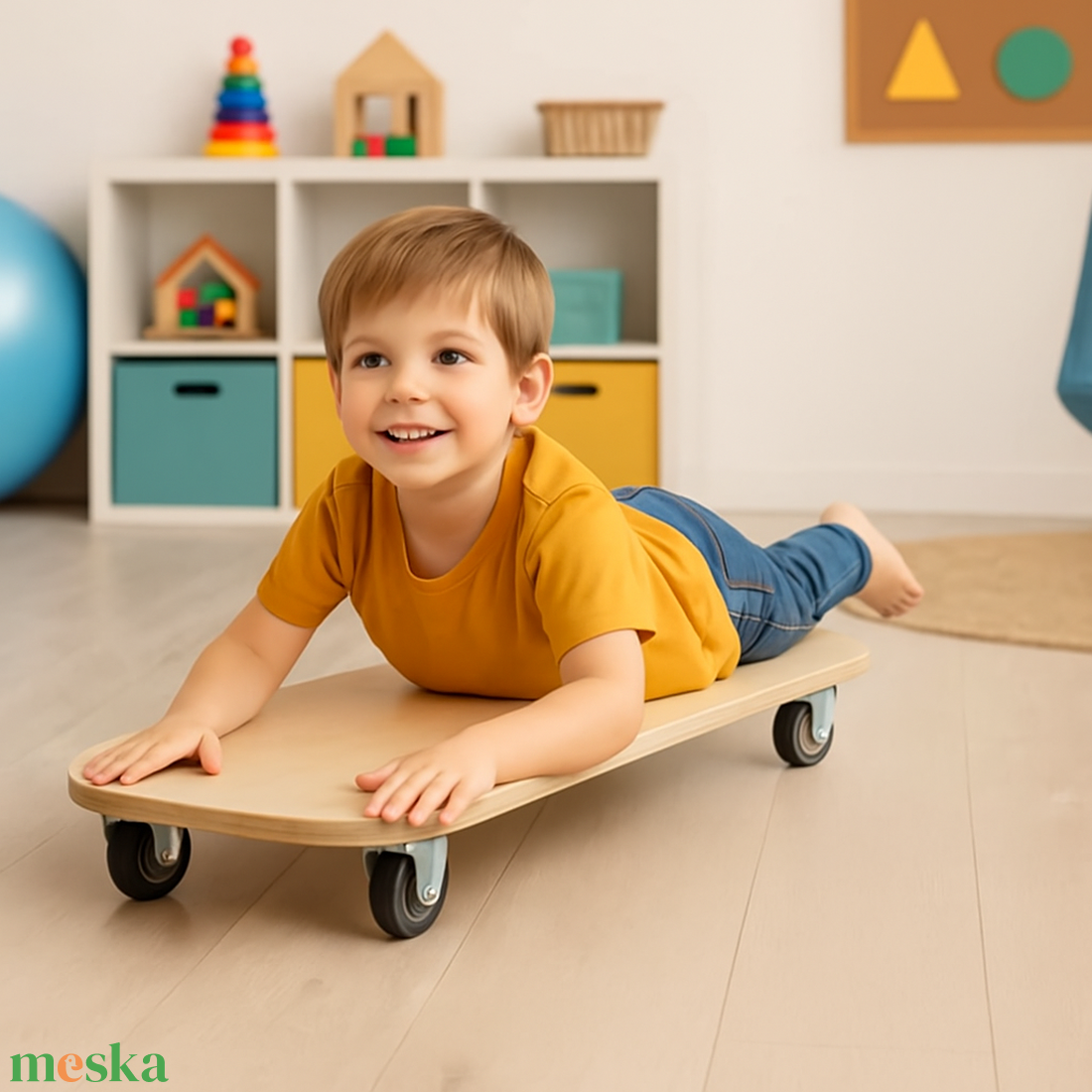 TSMT gördeszka - játék & sport - készségfejlesztő és logikai játék - montessori szivárvány, waldorf játékok - Meska.hu