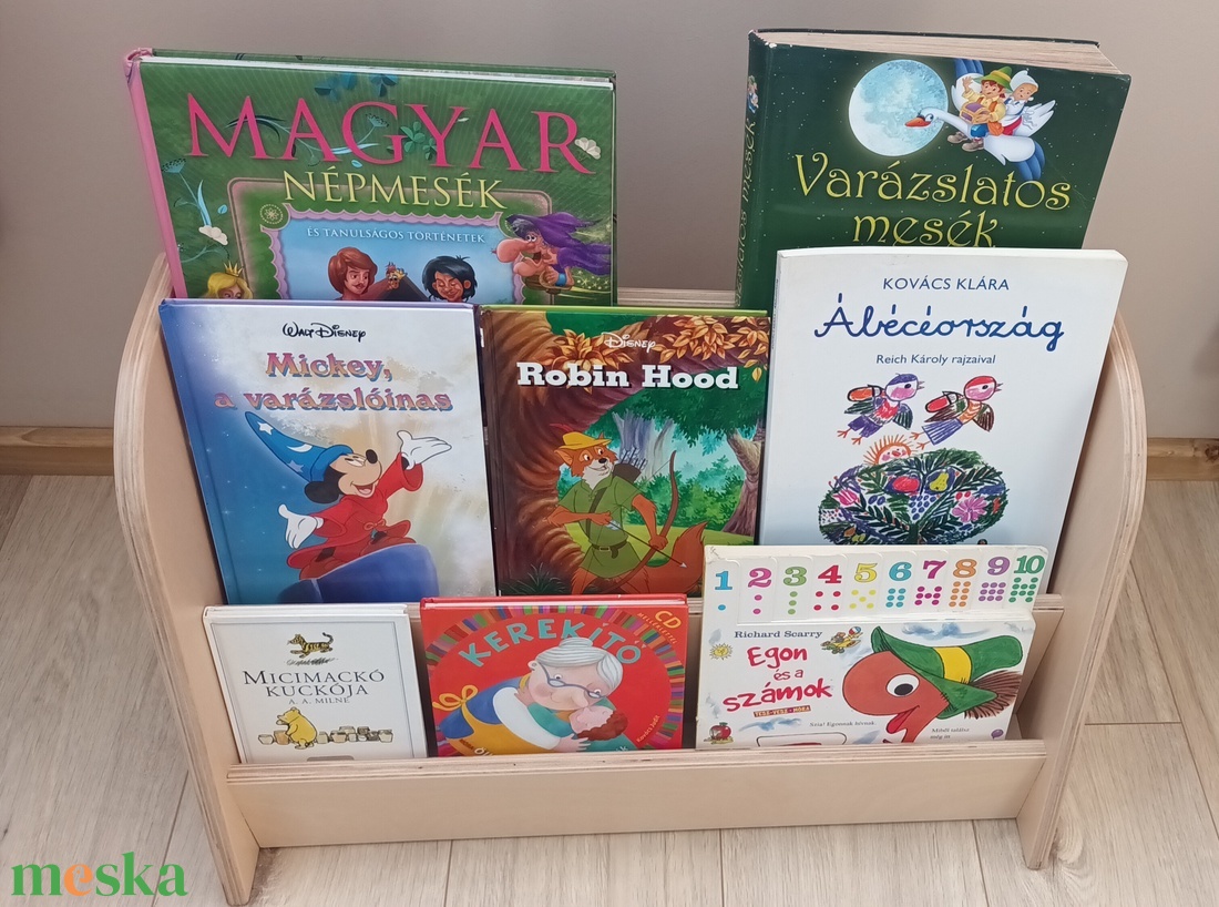 Könyvtároló - baba - mama - babaszobabútor - játéktároló - Meska.hu