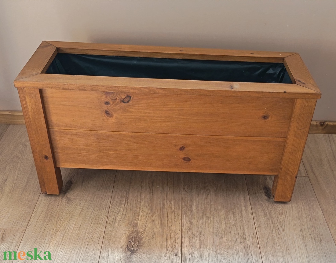 Fa virágláda - otthon & életmód - virágdekoráció - virágok - virágbox - Meska.hu