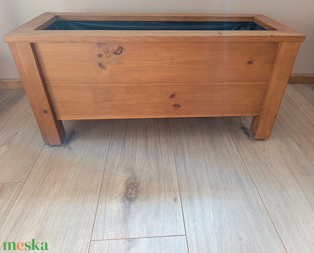 Fa virágláda - otthon & életmód - virágdekoráció - virágok - virágbox - Meska.hu