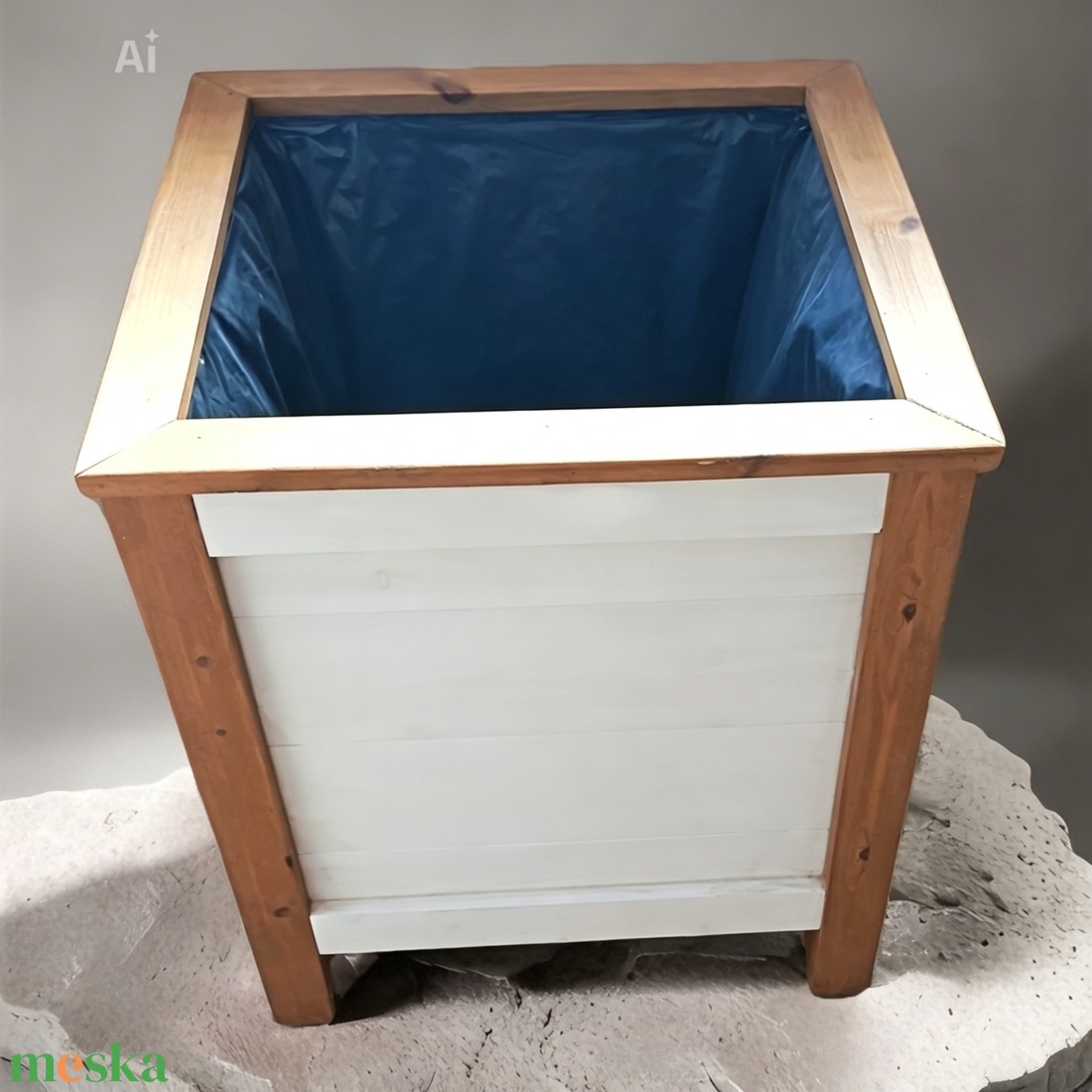 Fa virágláda - otthon & életmód - virágdekoráció - virágok - virágbox - Meska.hu