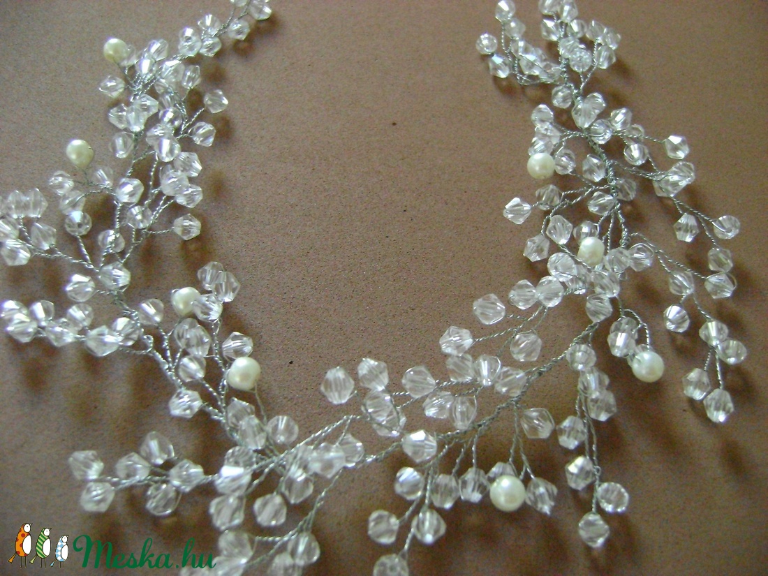Lady Pearl-menyasszonyi hajékszer - - Meska.hu Lady Pearl-menyasszonyi hajékszer - - Meska.hu