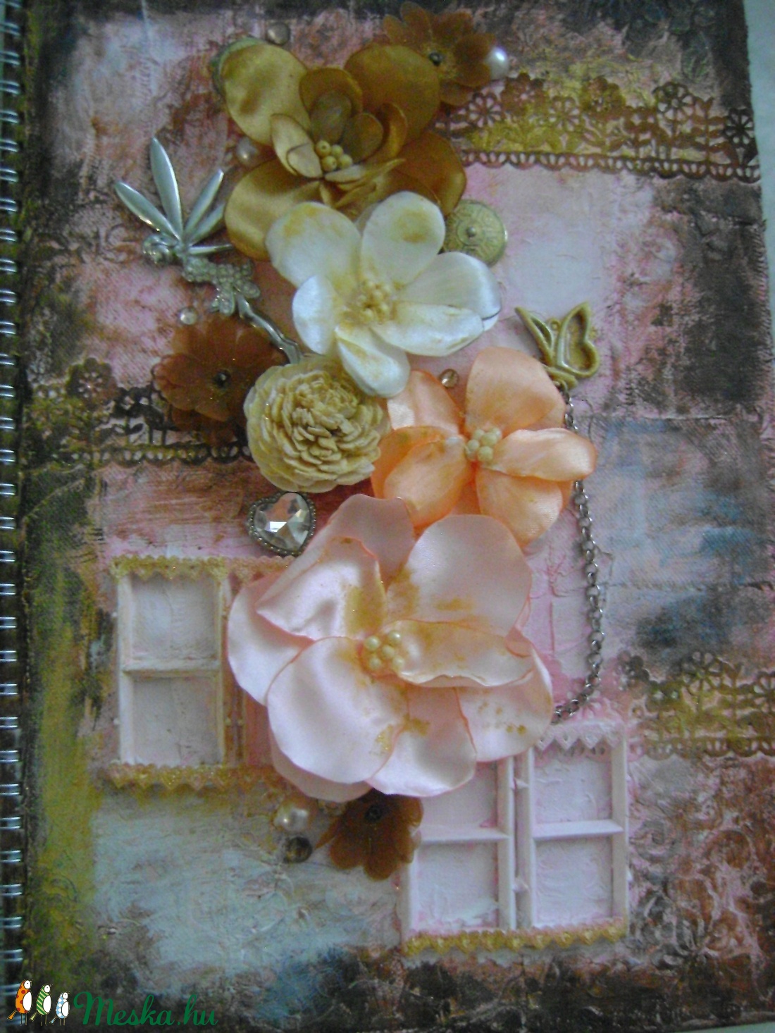 Napló egyedi díszekkel -  - Meska.hu