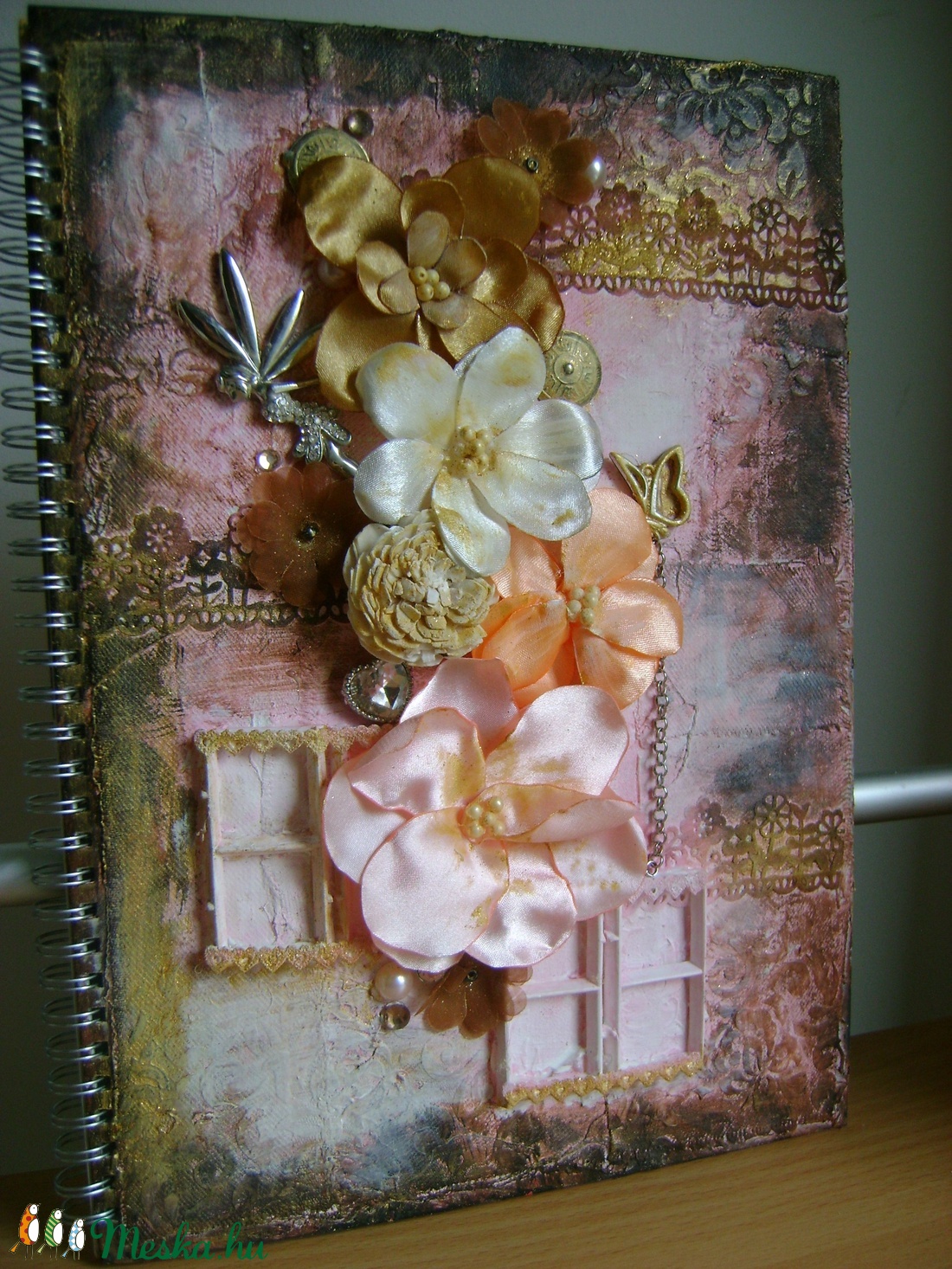 Napló egyedi díszekkel -  - Meska.hu