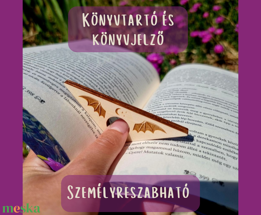 Egykezes könyvlap tartó hozzá tartozó kulcstartóval - könyv & zene - könyvjelző - Meska.hu