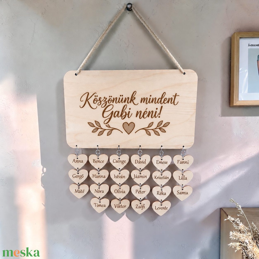 Egyedi gravírozott lógós búcsú ajándék tanároknak, pedagógusoknak, osztályoktól, csoportoktól, osztályfőnök, ballagásra - otthon & életmód - dekoráció - kép & falikép - fából készült kép - Meska.hu