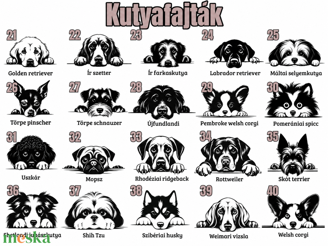 Egyedi kutyás vágódeszka - ajándék gazdiknak, ünnepekre - otthon & életmód - konyhafelszerelés, tálalás - sütés, főzés - vágódeszka - Meska.hu