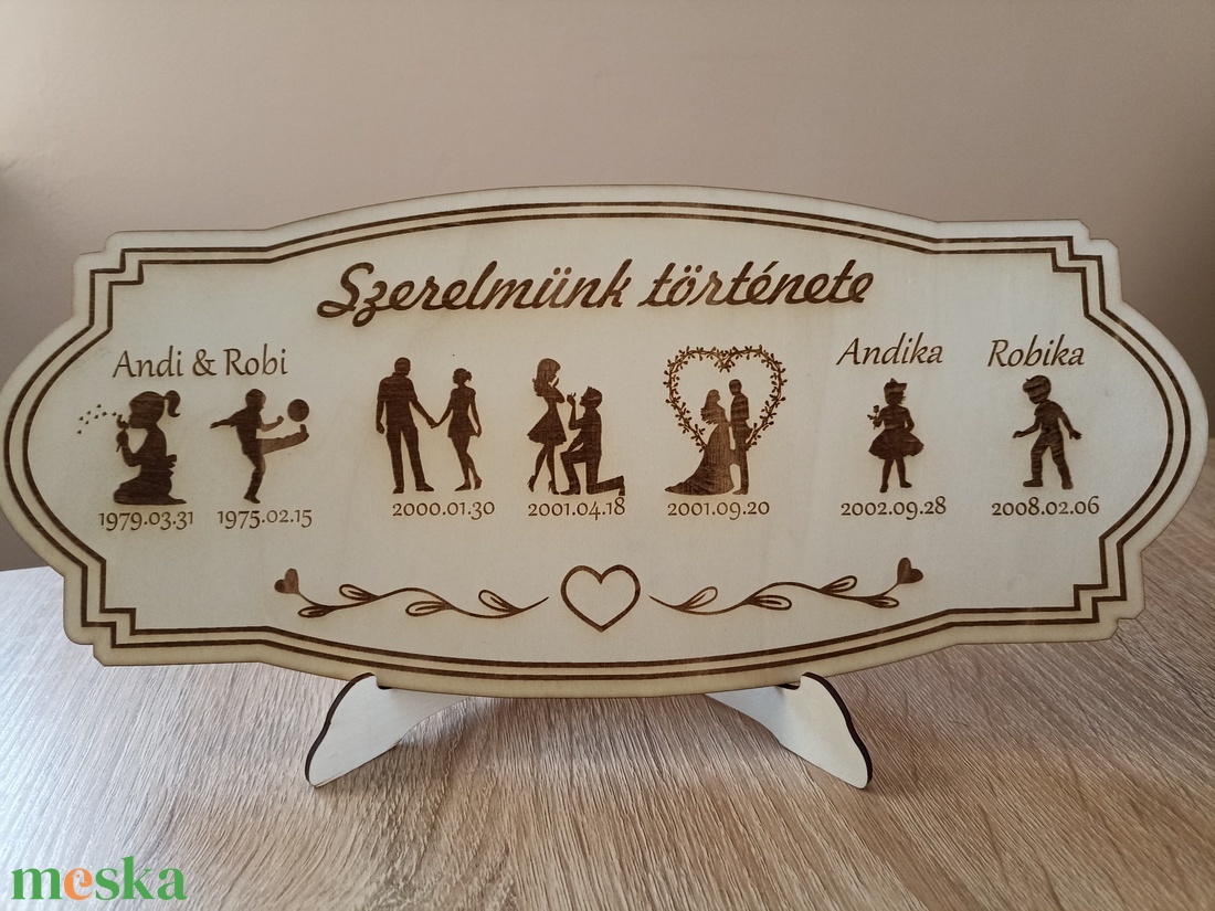 Szerelmünk Története - otthon & életmód - dekoráció - asztal és polc dekoráció - asztaldísz - Meska.hu