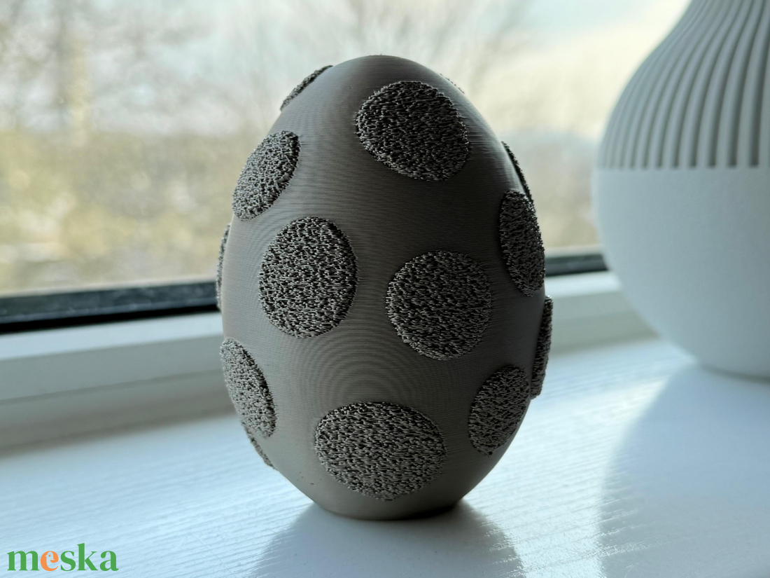 Modern Pettyes Tojás Figura � Matt 3D Dekoráció, választható színekben - ünnepi díszek, dekorációk - húsvéti díszek és dekorációk - húsvéti ablakdíszek - Meska.hu