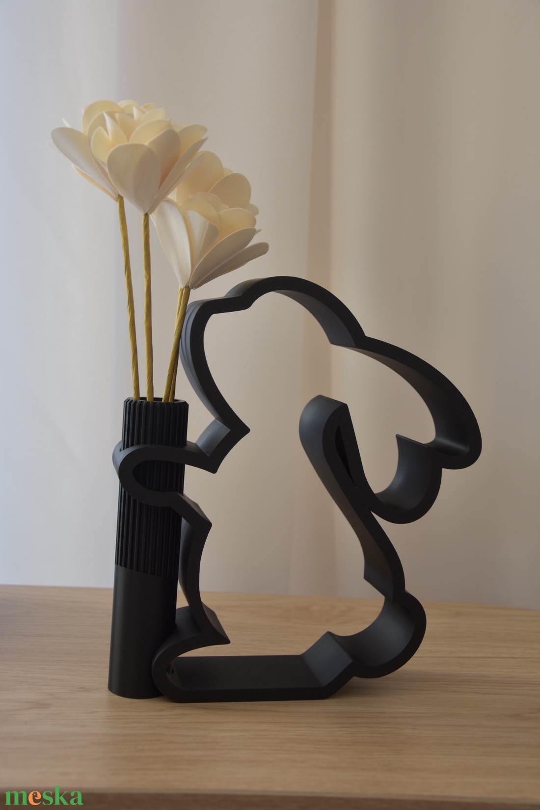 Elegáns bunny sziluett váza � modern otthoni Húsvéti dekor - ünnepi díszek, dekorációk - húsvéti díszek és dekorációk - húsvéti virágos díszek - Meska.hu