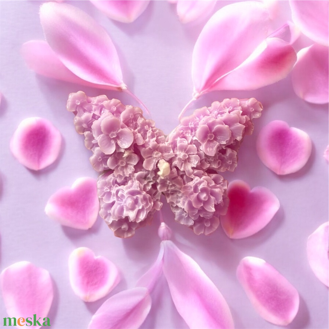 Rocky�s CANDLE kézműves Szerelmes pillangó szójagyertya levendula illattal � Valentin-napra - otthon & életmód - gyertya, illat, aroma - mécses és mécsestartó - Meska.hu