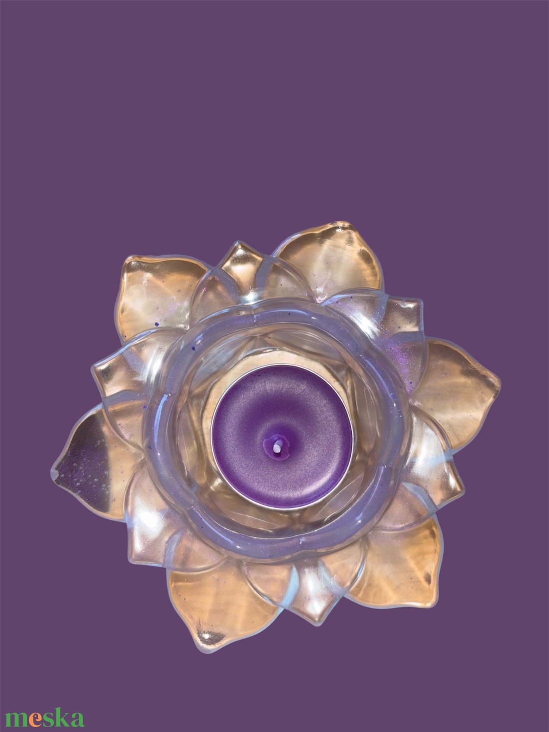 Rocky�s Candle Lótusz virág gyertyatartó � spirituális lakásdekor - otthon & életmód - gyertya, illat, aroma - gyertyatartó - Meska.hu