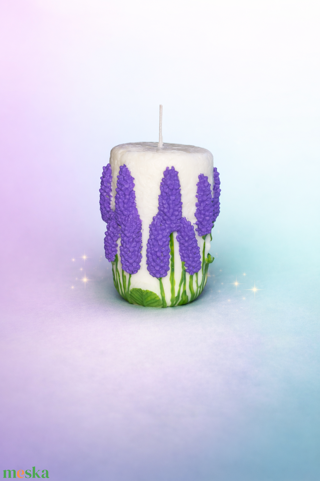 Levendulás kézműves gyertya � ajándék Anyák napjára - otthon & életmód - gyertya, illat, aroma - mécses és mécsestartó - Meska.hu